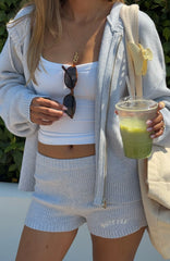 Floating By Knit Shorts Grey Marle