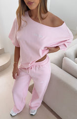 Wishing For It Off Shoulder Oversized Tee Posy