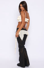 Pure Energy Pu Pants Chocolate